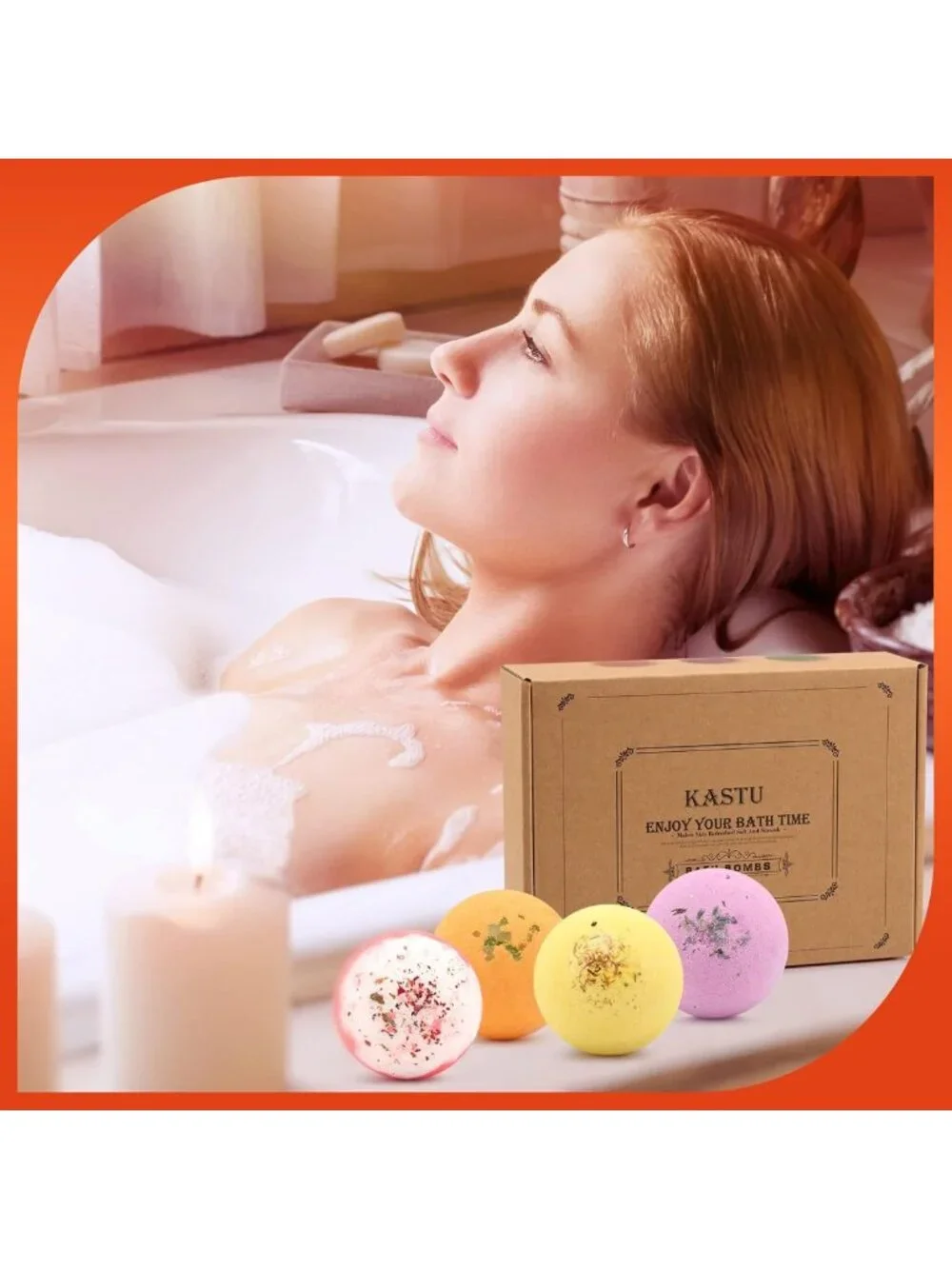 12 PCS Bath Bomb Gift Set - Fizzy Spa Balls with Essential Oils for Relaxation